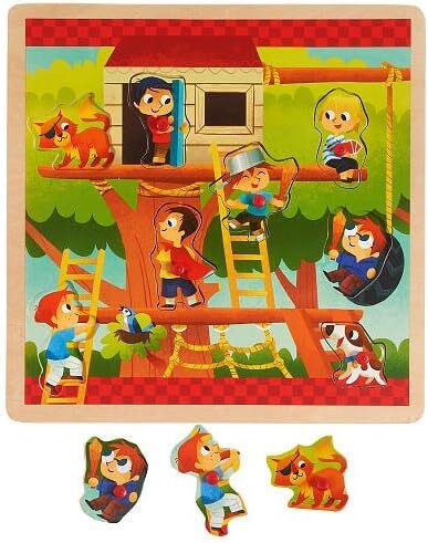 Imaginarium Peg Puzzle 8-Piece - Treehouse
