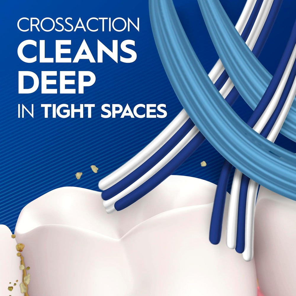 Pro Clean Cross Action Toothbrushes, Deep Plaque Removal, 6 Count
