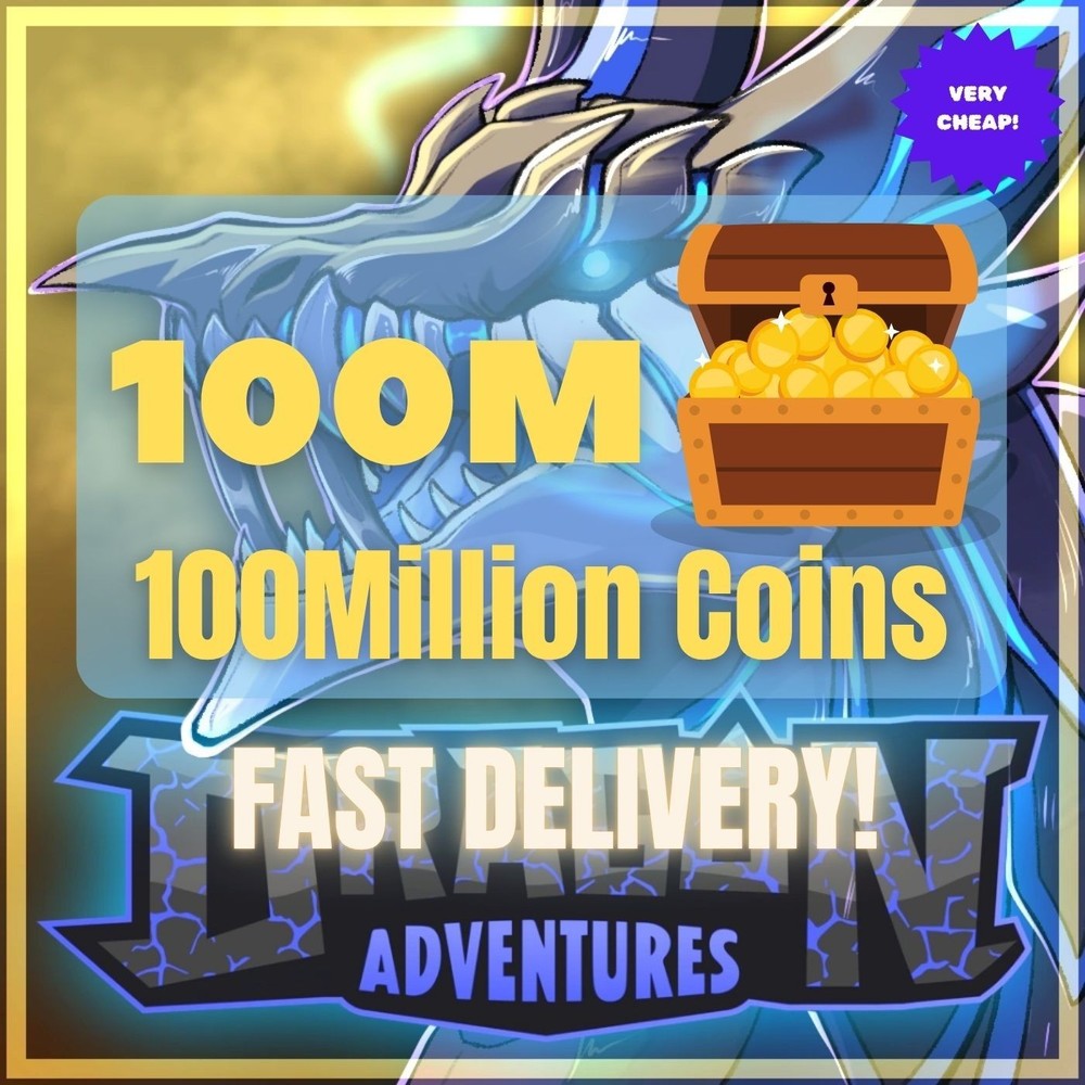 100M Coins - Dragon Adventures D.A - Fast Delivery!