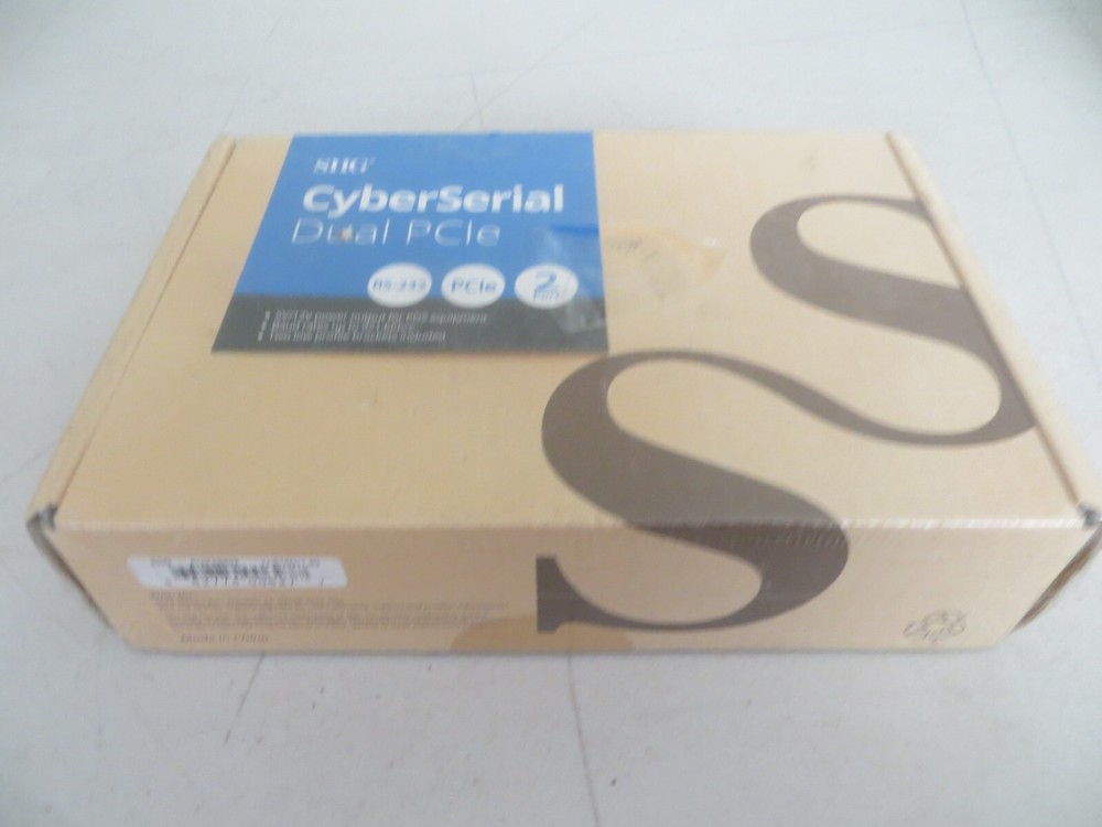 SIIG CyberSerial Dual RS-232 9-Pin PCIe Card Adapter