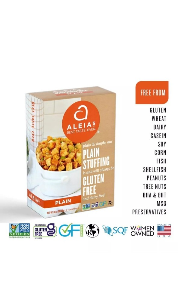 ALEIA'S BEST. TASTE. EVER. Plain Stuffing Mix - 10oz / 2 Pack Authentic Ex:02/25