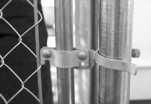 4' x 24" 72" Adjustable Frame Galvanized Chain Link Fence Walk Through Gate Kit