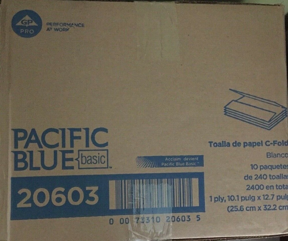 Pacific Blue Basic C-Fold Paper Towel 20603 10 Pack(s) 240 Towels/ Pack