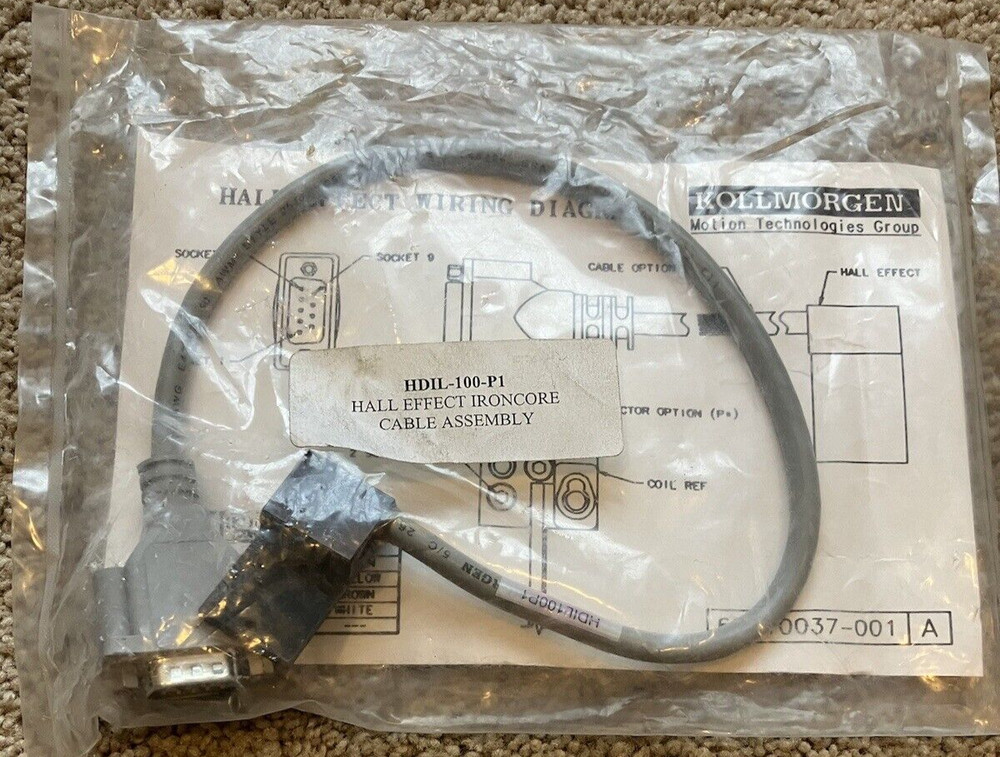 Kollmorgen KDIL-100-P1 Hall Effect Ironcore Cable Assembly