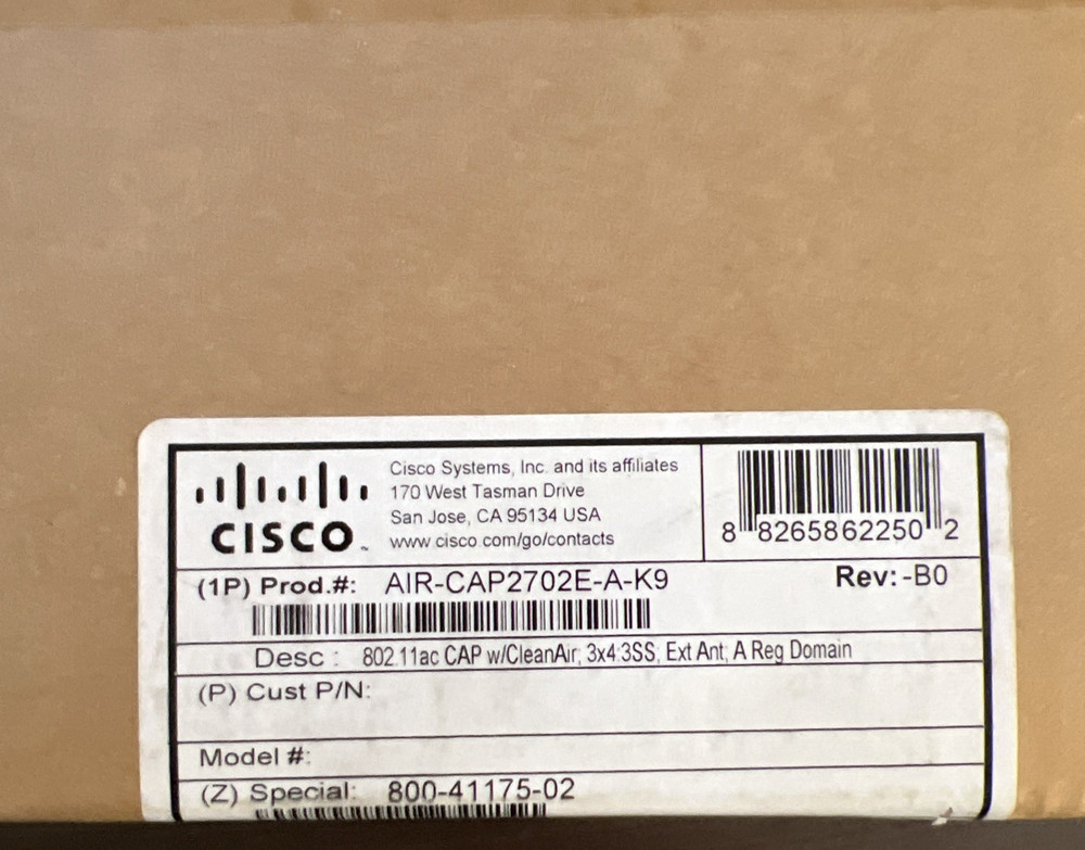 Cisco AIR-CAP2702E-A-K9 Wireless Access Point