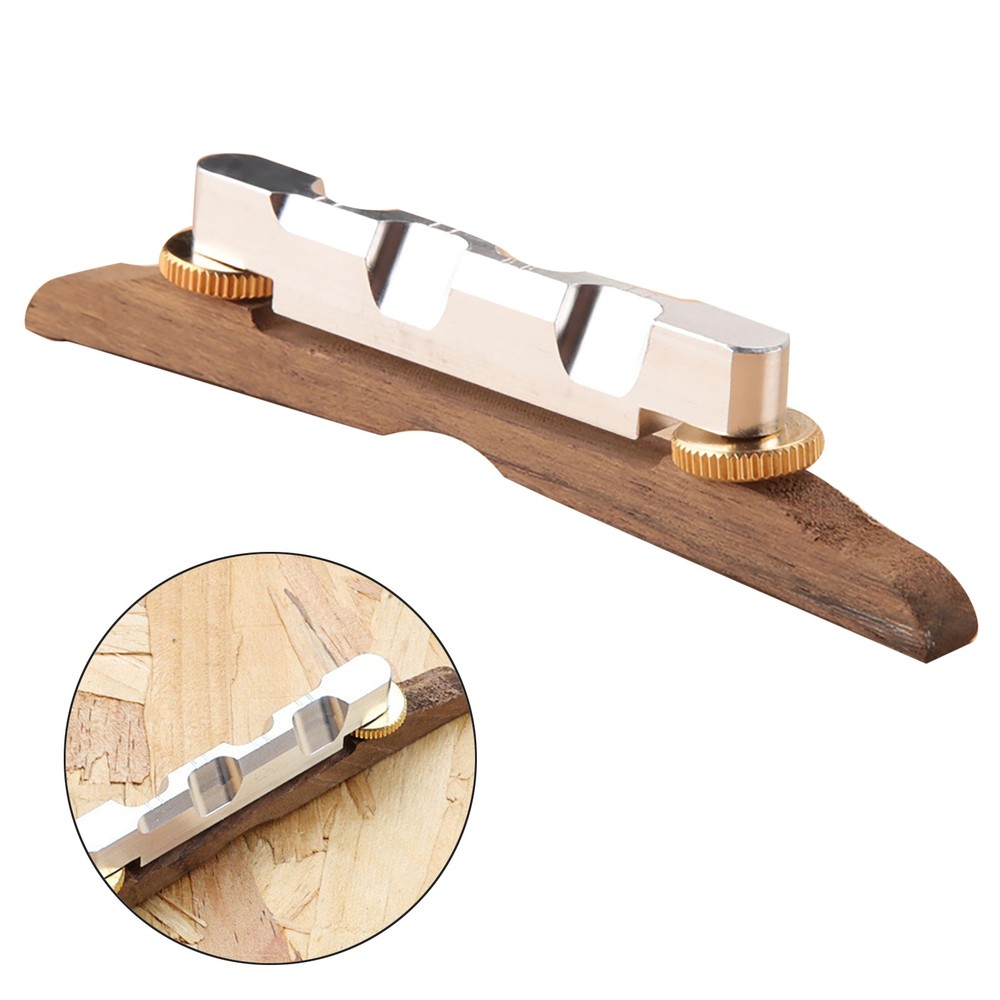 Mandolin Bridge Components Parts Height Adjustable Archtop Guiar String Bridge