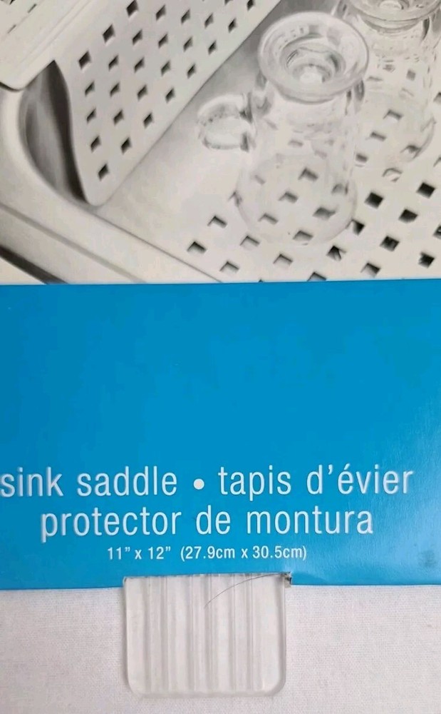 SinkWorks Sink Saddle Clear Protects Sink From Scratches Grid For Water Drainage