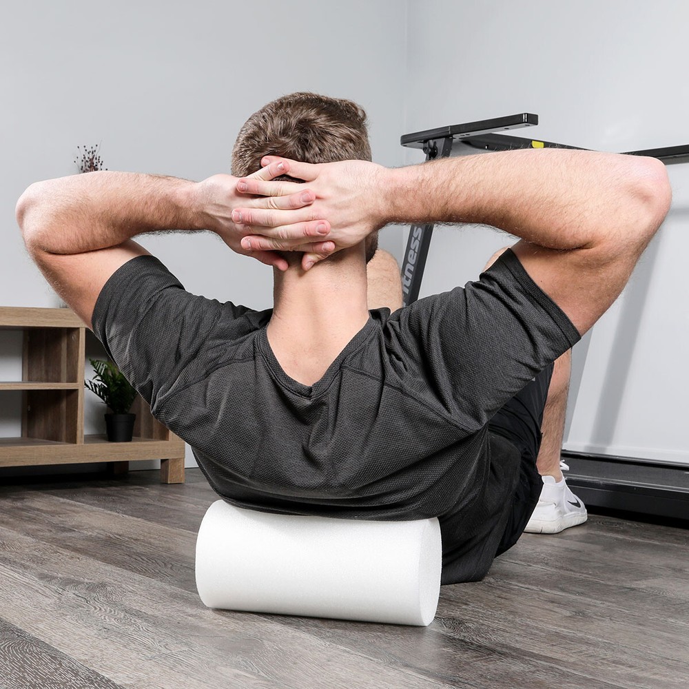Cando Foam Roller - White Pe Foam - 6" X 48" - Round