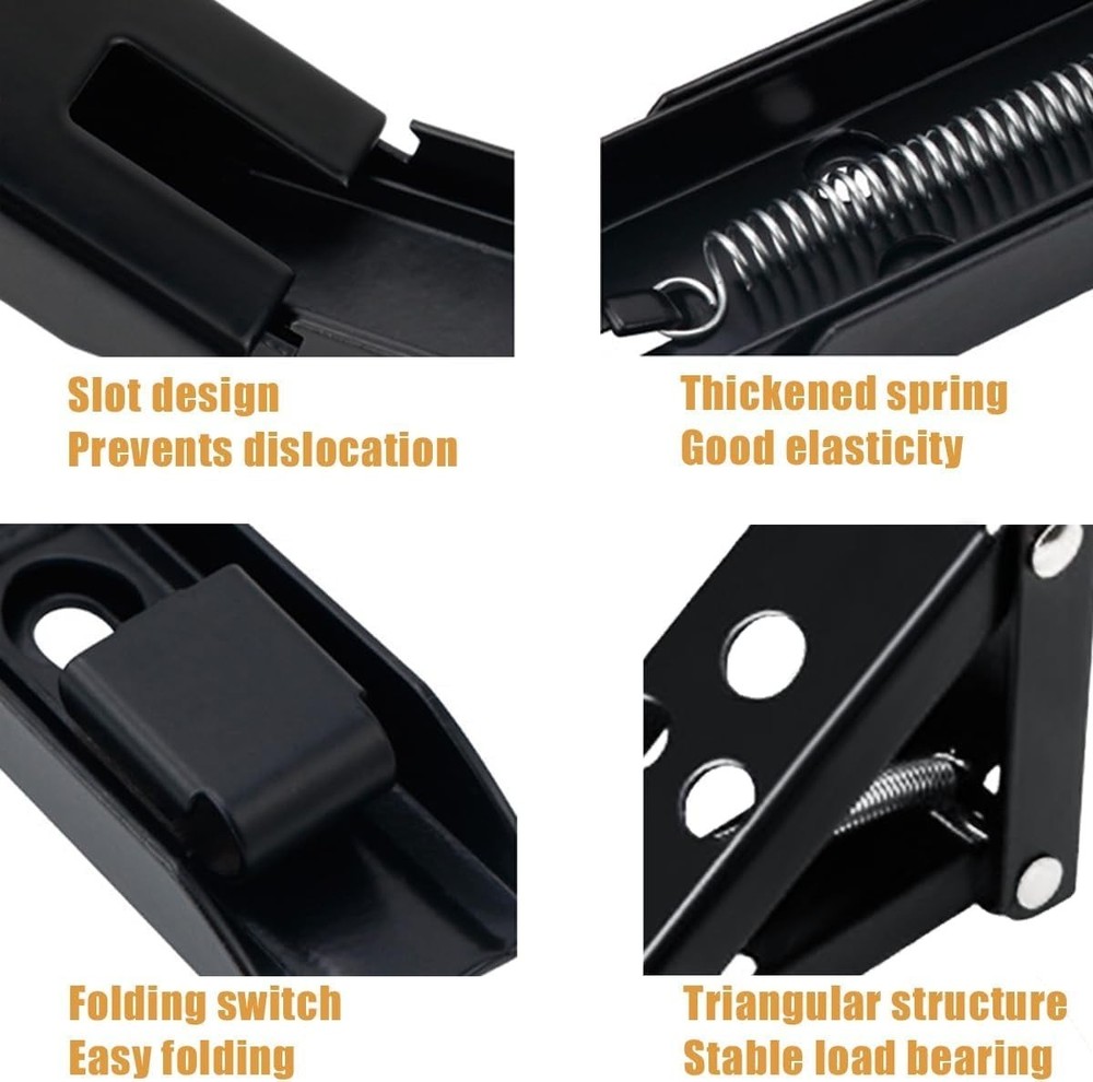 Wall Table Fold Down Hinge,90 Degree Self-Locking Folding Hinge,Save Space Drop