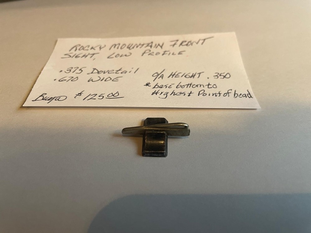 Vintage Rocky Mountain Front Sight