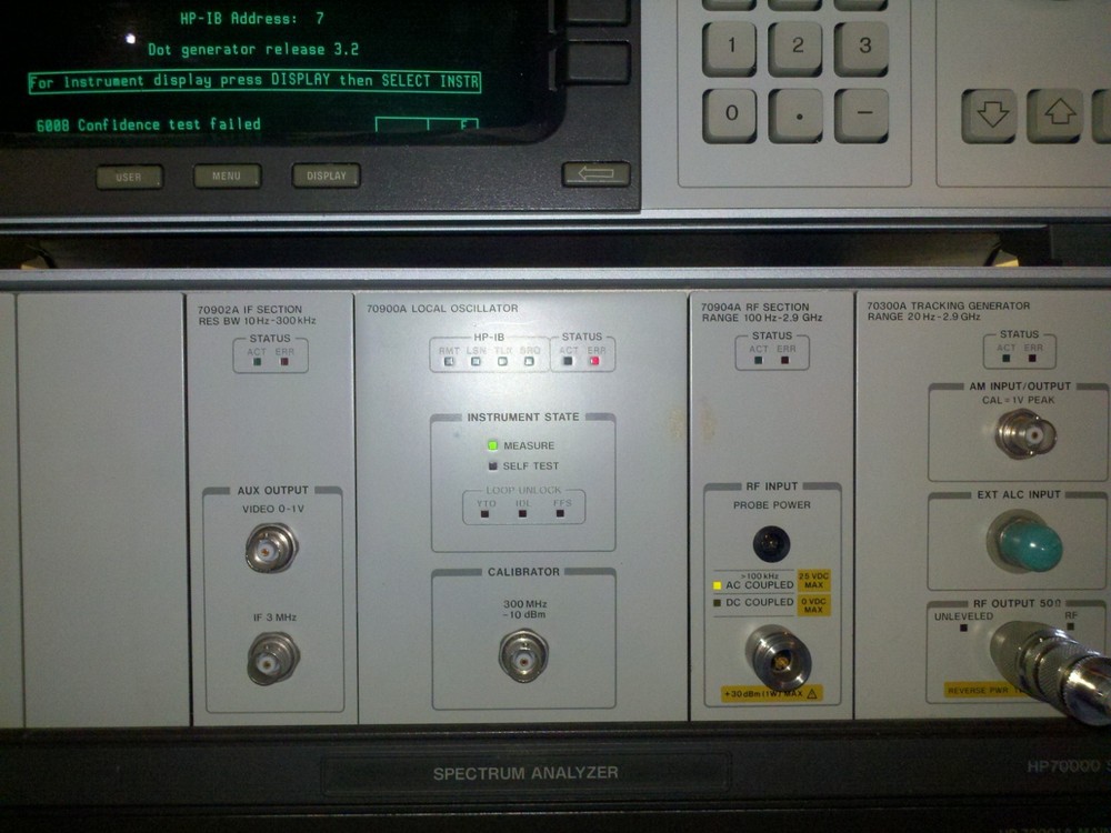 spectrum analyzer includes both units as in display
