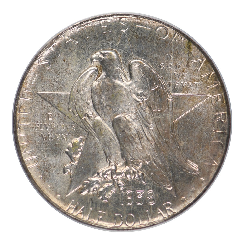 1938-D Texas Commemorative Silver Half Dollar PCGS MS-65 CAC