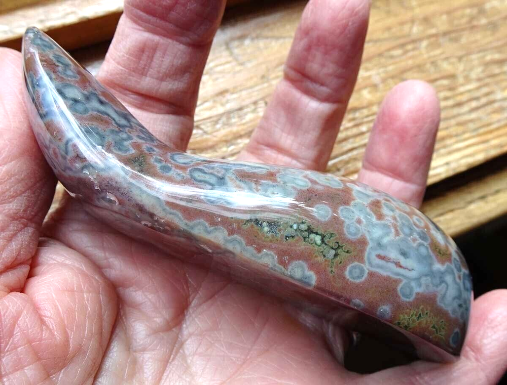 Ocean Jasper Curved Massage Wand mw5
