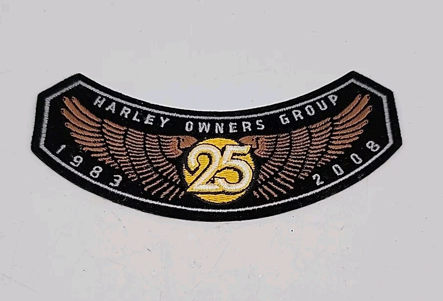 H.O.G. Harley Owners Group Patch 25 YEAR MEMBER HARLEY DAVIDSON HOG
