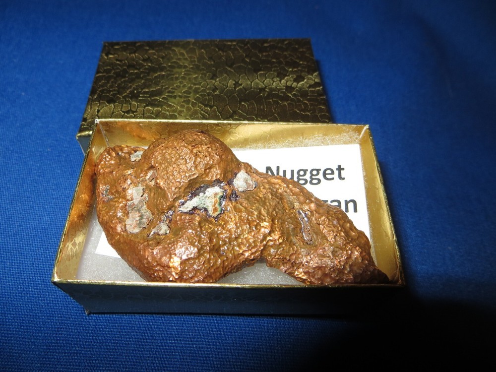 Large 3.5 oz NATURAL SOLID COPPER NUGGET Keweenaw Peninsula Michigan