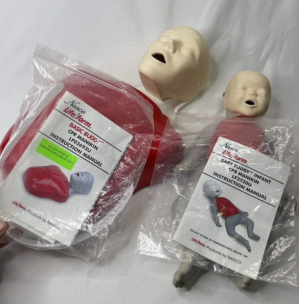 Nasco Life/form Basic Buddy+Baby Training CPR Dolls Dummy Manikin W Introduction