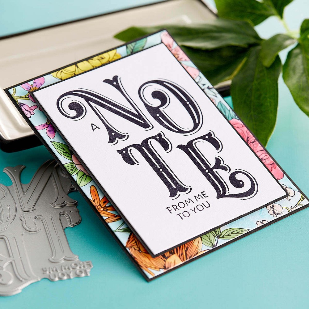 Spellbinders Press Plate - A Note From Me to You, BP-040