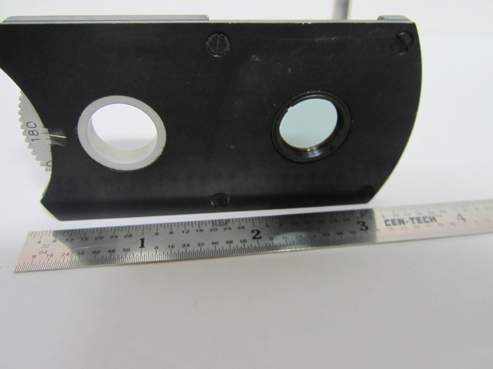 MICROSCOPE POLARIZER SLIDE ROTABLE OPTICS #F3-82