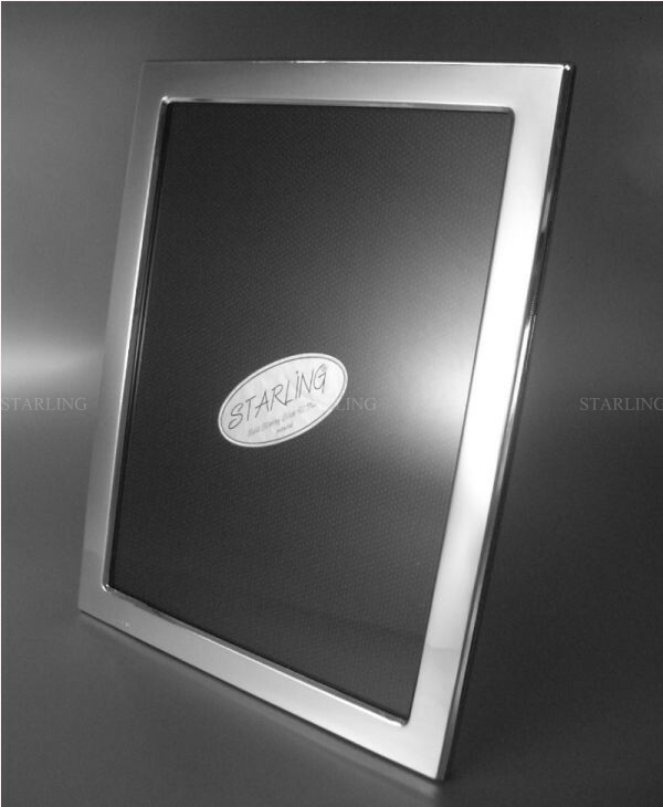 13x18 Photo Frame - Just Plain - Sterling Silver 925 - Frame Width 13 mm (V2)