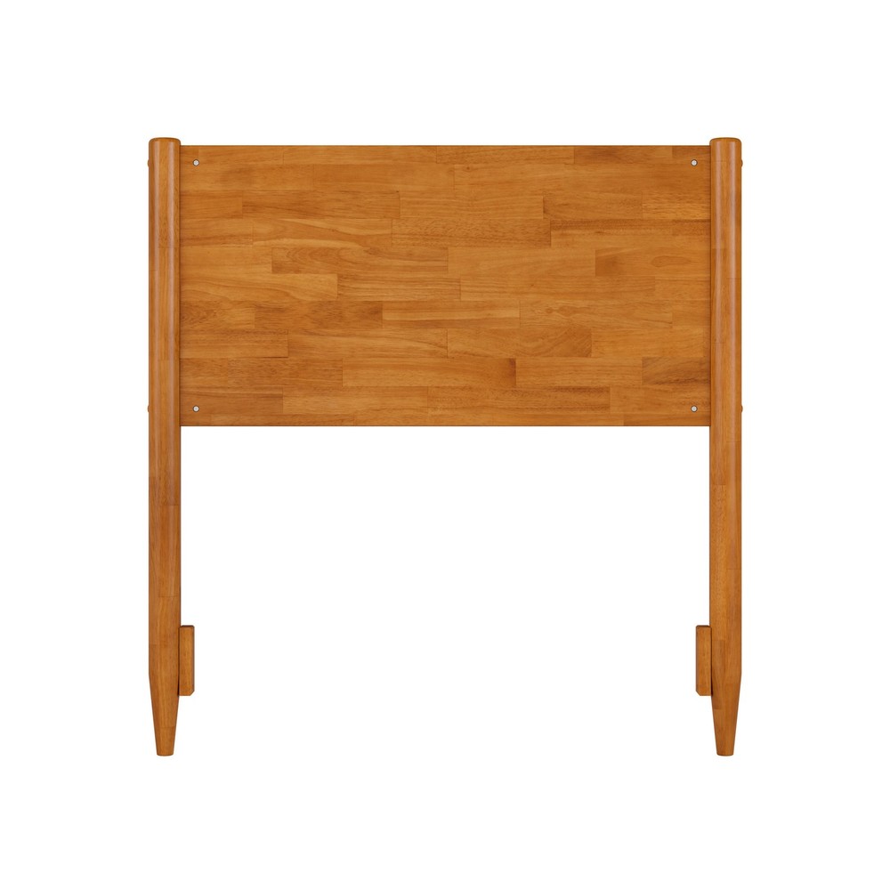 Pasadena Twin Solid Wood Panel Headboard in Light Toffee