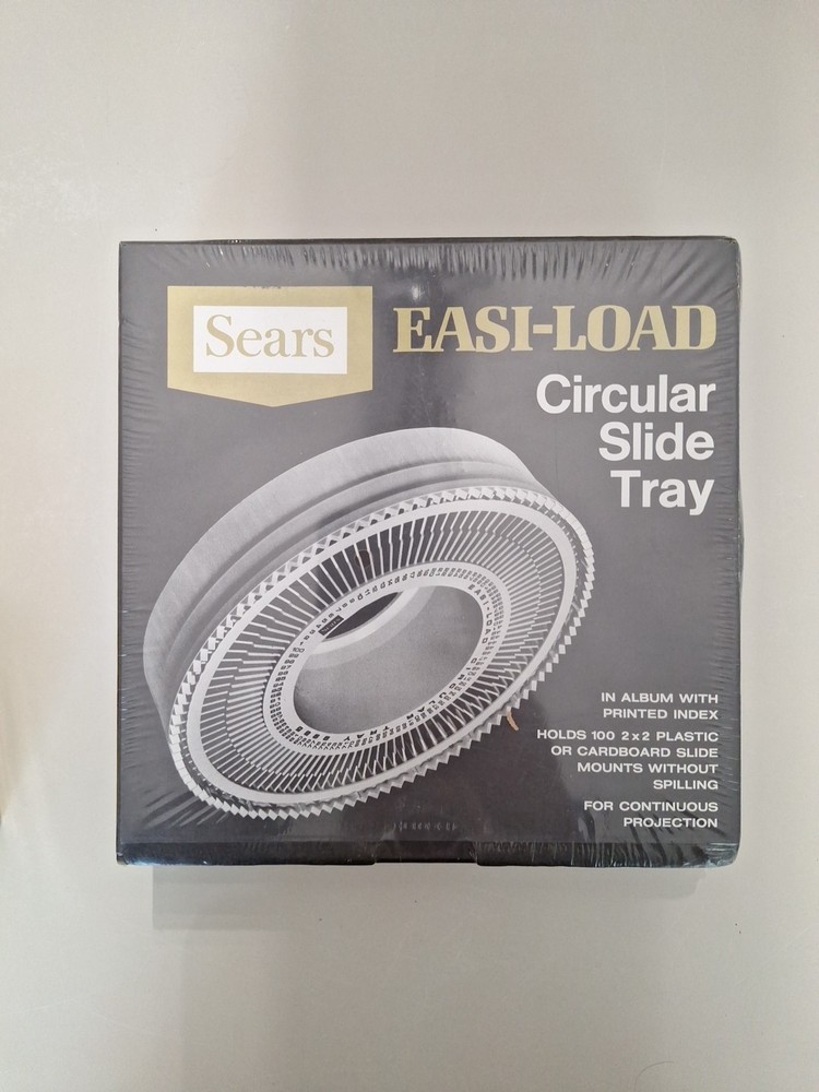 New Sealed Sears Circular Slide Tray Easi-Load 100 2x2 Slide Capacity #9985 