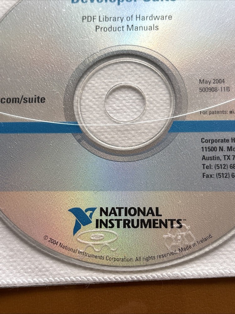 National Instruments Developer Suite May 2004 PDF Library Of Hardware Manuals