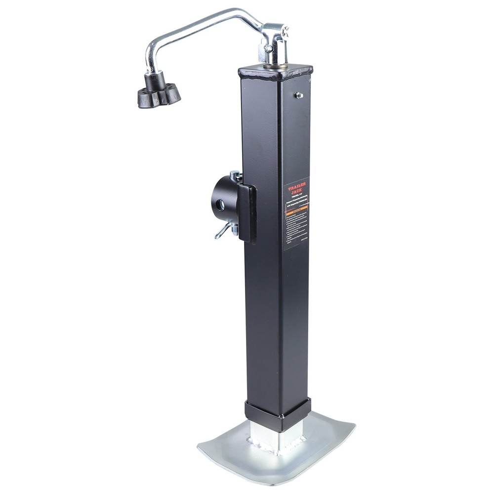 13" Adjustable Drop Leg 15" Lift 8000lbs Swivel Trailer Jack Tongue Pipe-mount