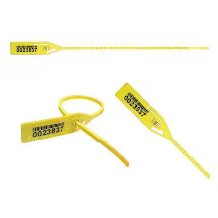 Elc Security Products 061Riml128ppyl Pull Rip Barcode Seals 8-1/2" X 9/64",