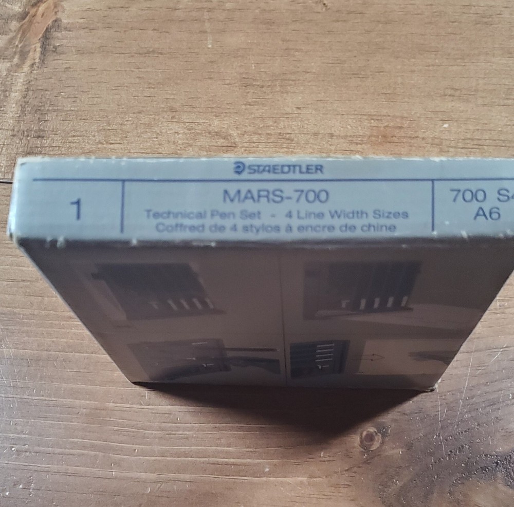 STAEDTLER MARS-700 TECHNICAL PEN SET 4 LINE WIDTH SIZES 700 S4 A6