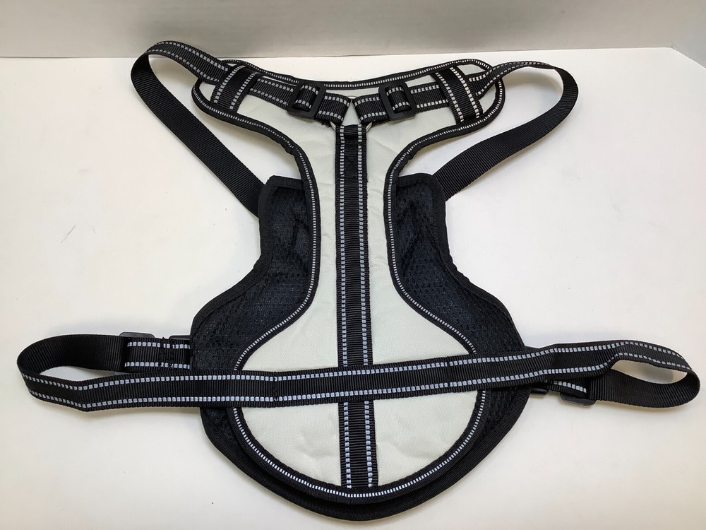 Bolux Dog Harness, No-Pull, Reflective, Breathable, Adjustable, OffWhite, XLarge