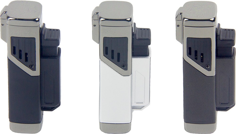 Quad Flame Butane Torch Lighter Refillable Adjustable Windproof Gas Lighter cook