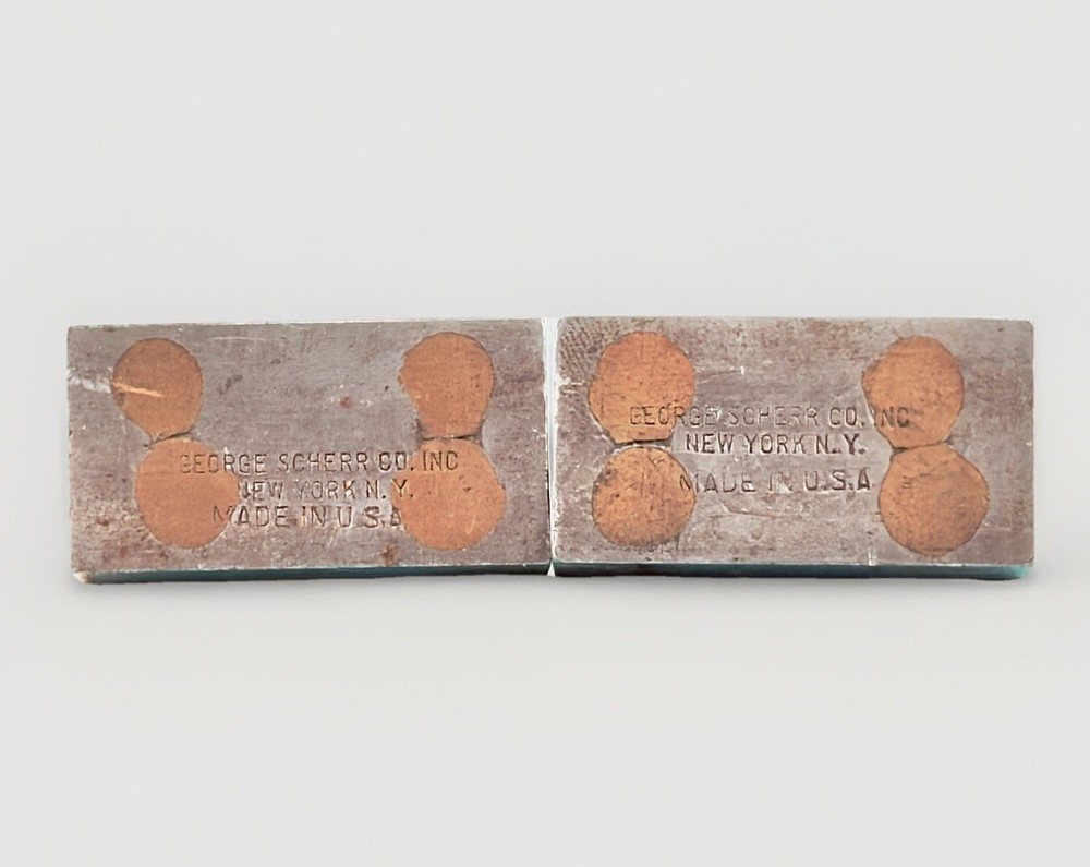 2 Vintage George Scherr Co. Magnetic Transfer Blocks Precision Machinist Tools