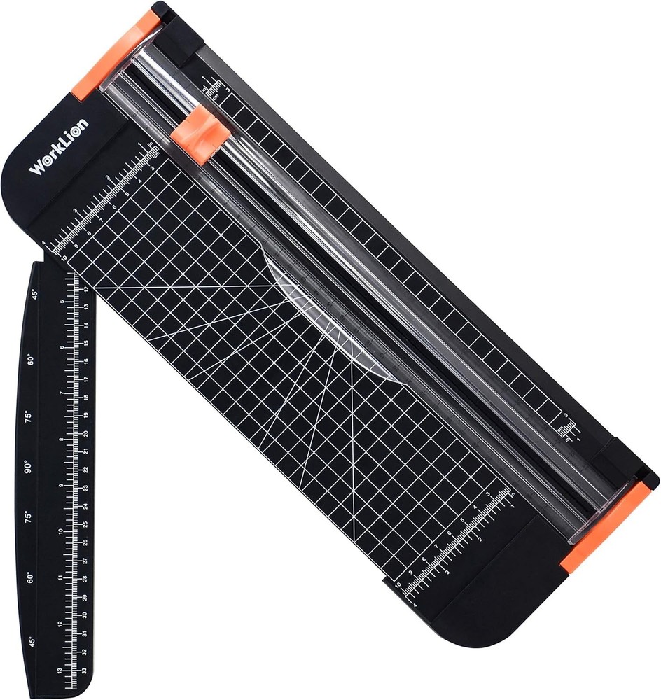 Versatile Portable Paper Trimmer with Security Blade, Cuts Up to 12 Sheets