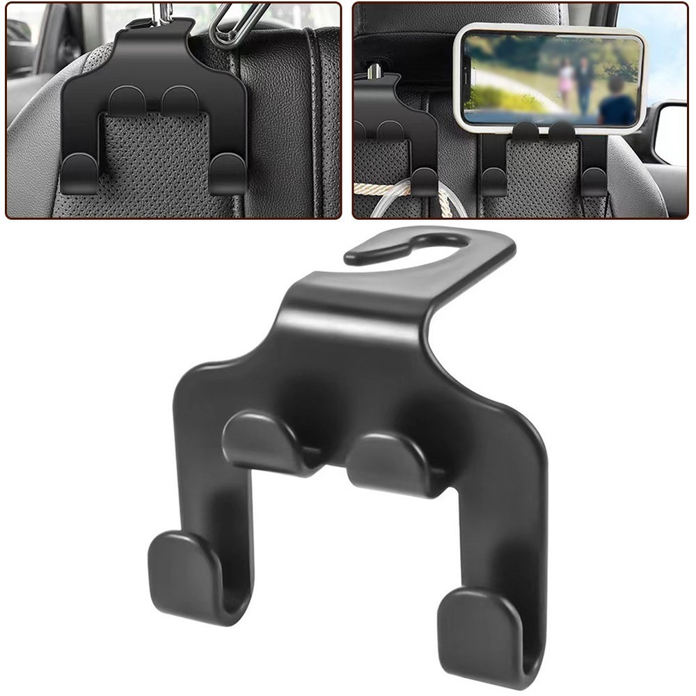 Convenient Car Storage Solution with For Seat Back Hook and Phone Holder