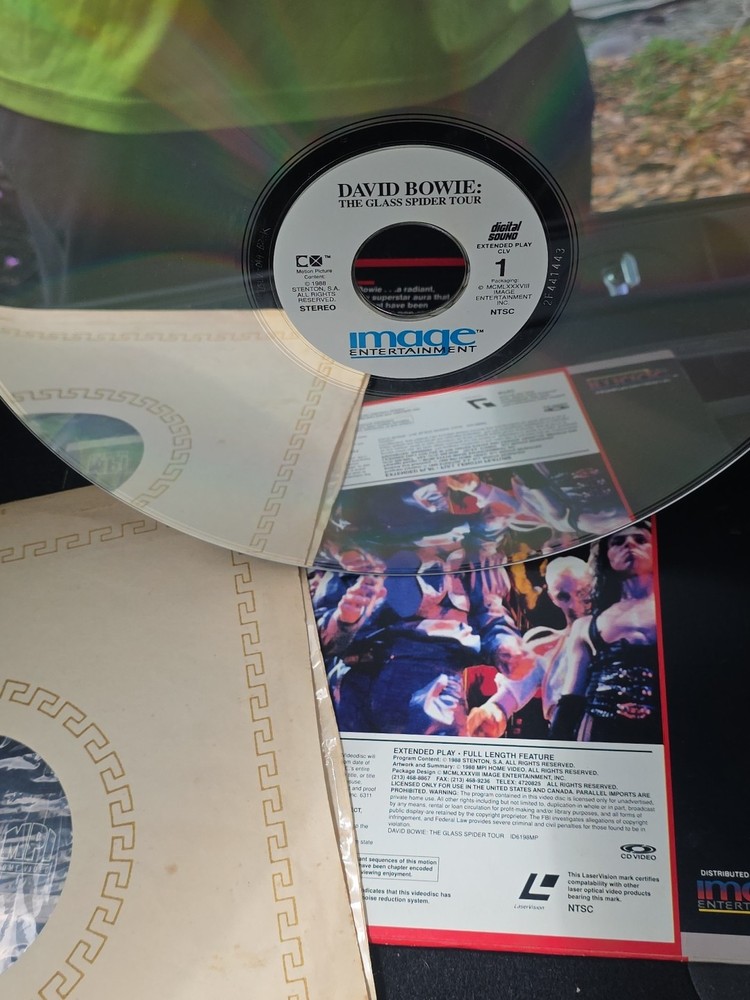David Bowie Glass Spider Lazerdisc