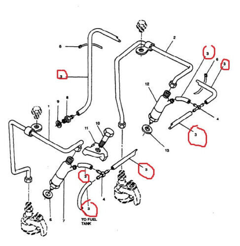 MEP 803A Fuel Return Line NEW PRE CUT