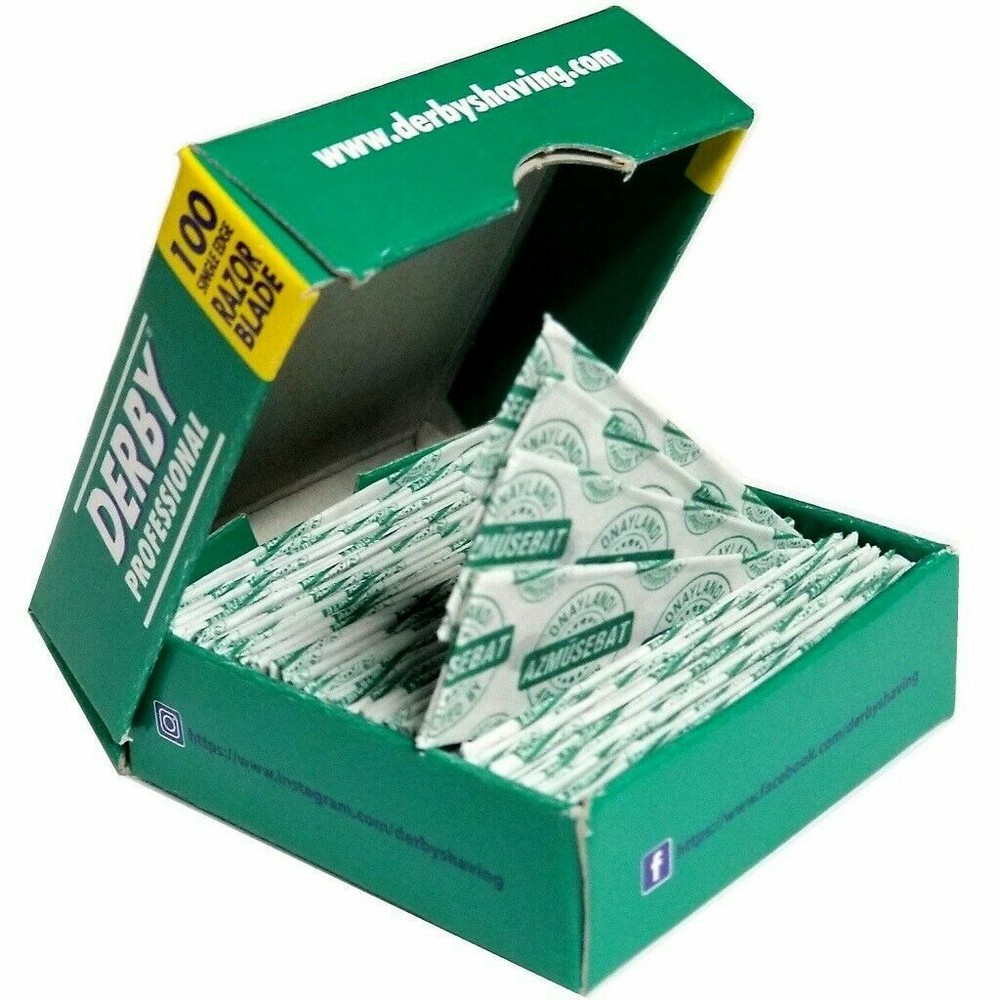 Derby Professional Disposables Shaving Blades, Replaceable Razor Blades