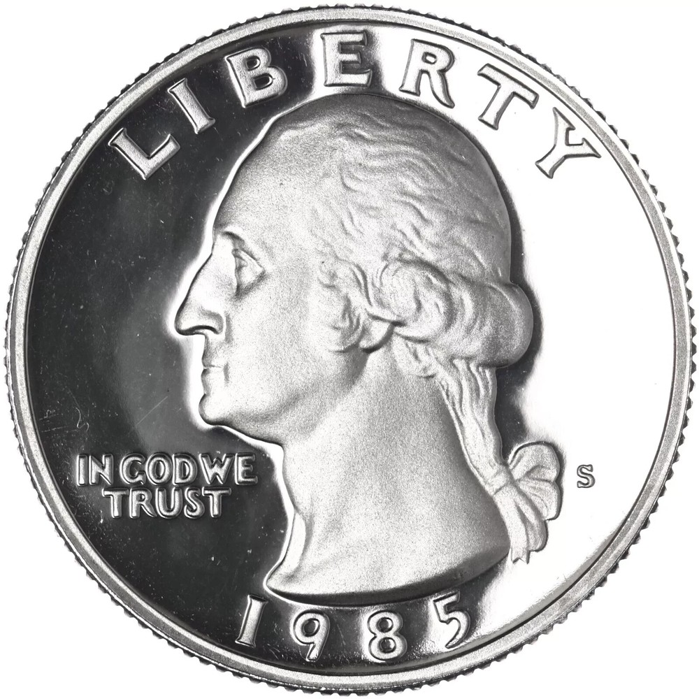 1985 S Proof Washington Quarter