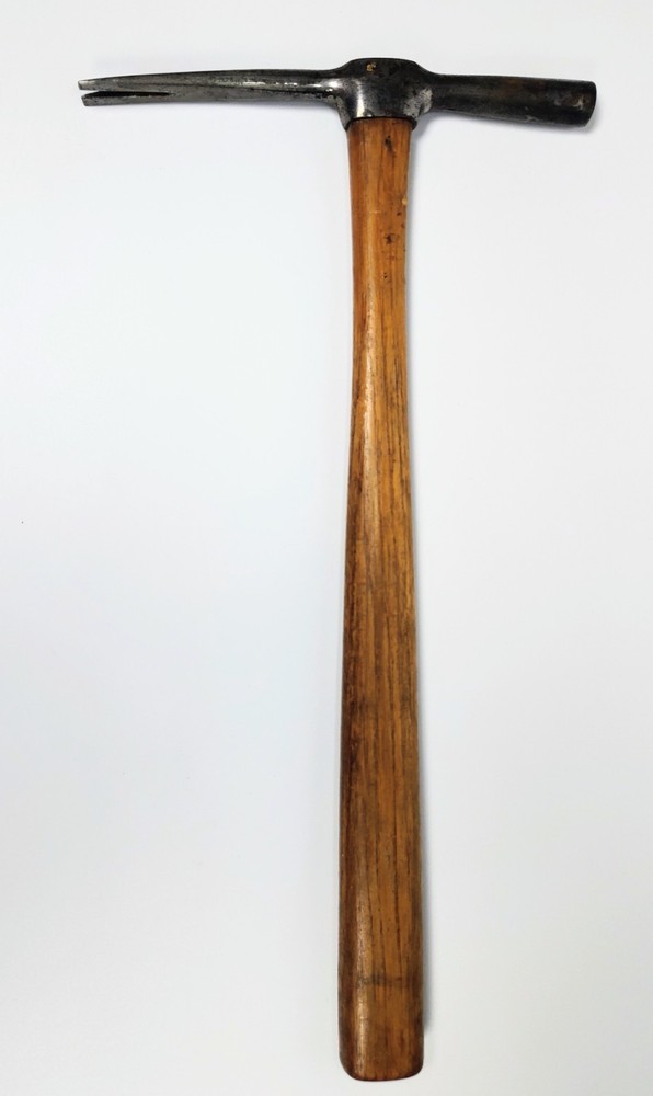 Antique Tact Hammer Oak Handle 12.75"