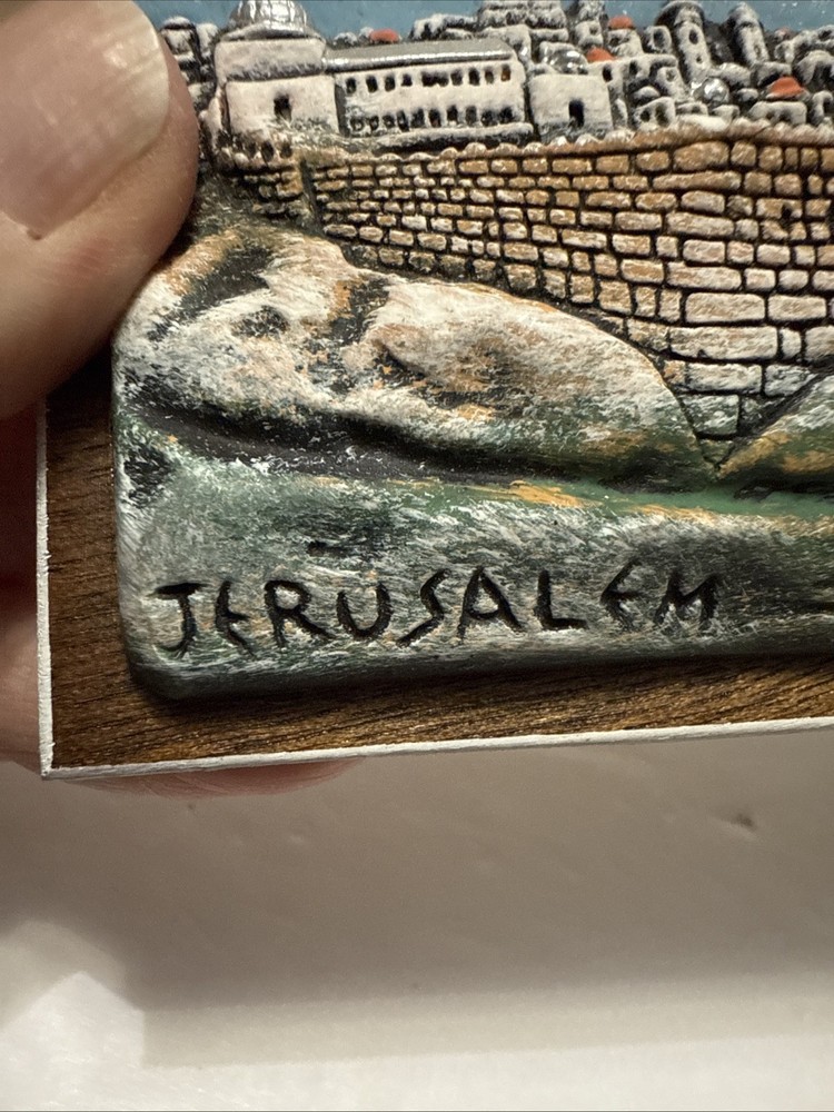 Vintage Jerusalem 3D Panoramic Plaster Tile