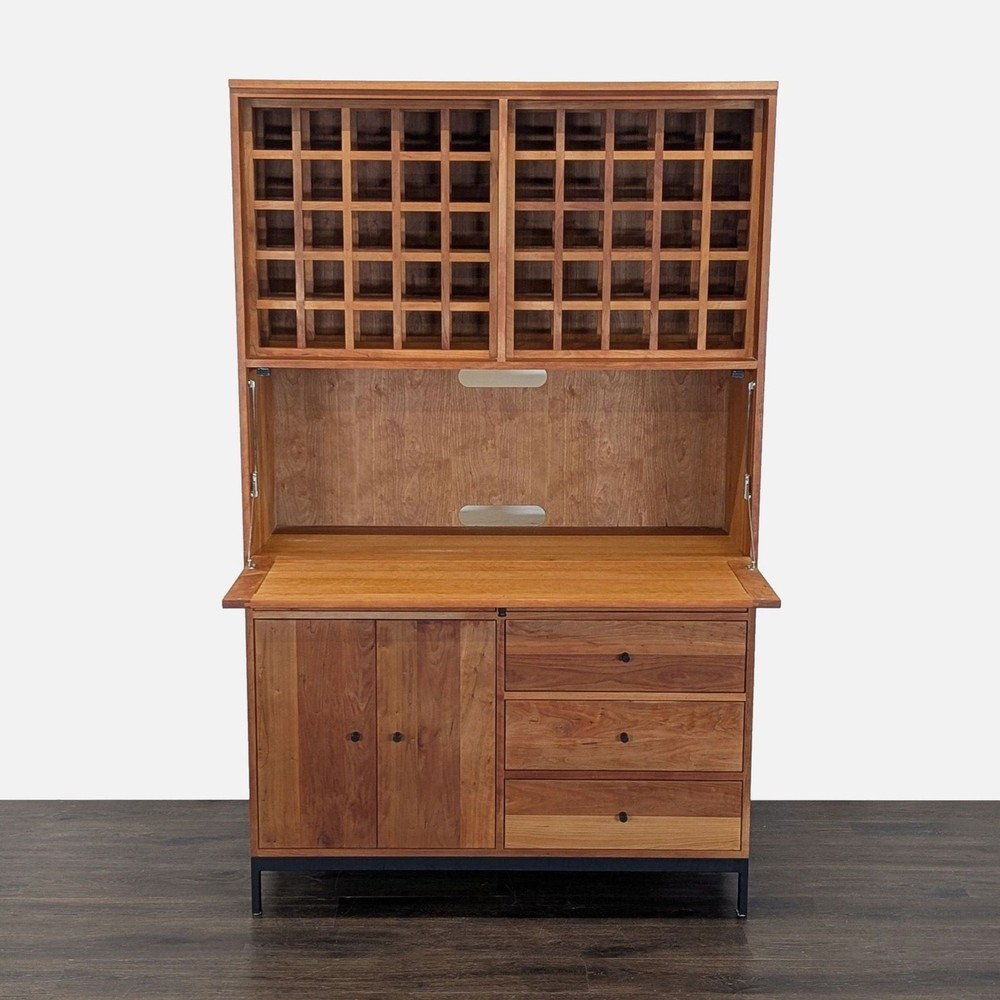Room & Board Custom Bar Cabinet with Wine Rack