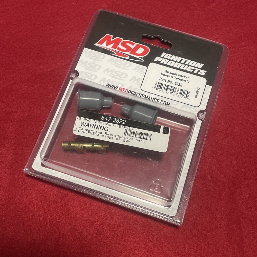 MSD 3322 Replacement Straight Socket Boots & Terminals  - Pair