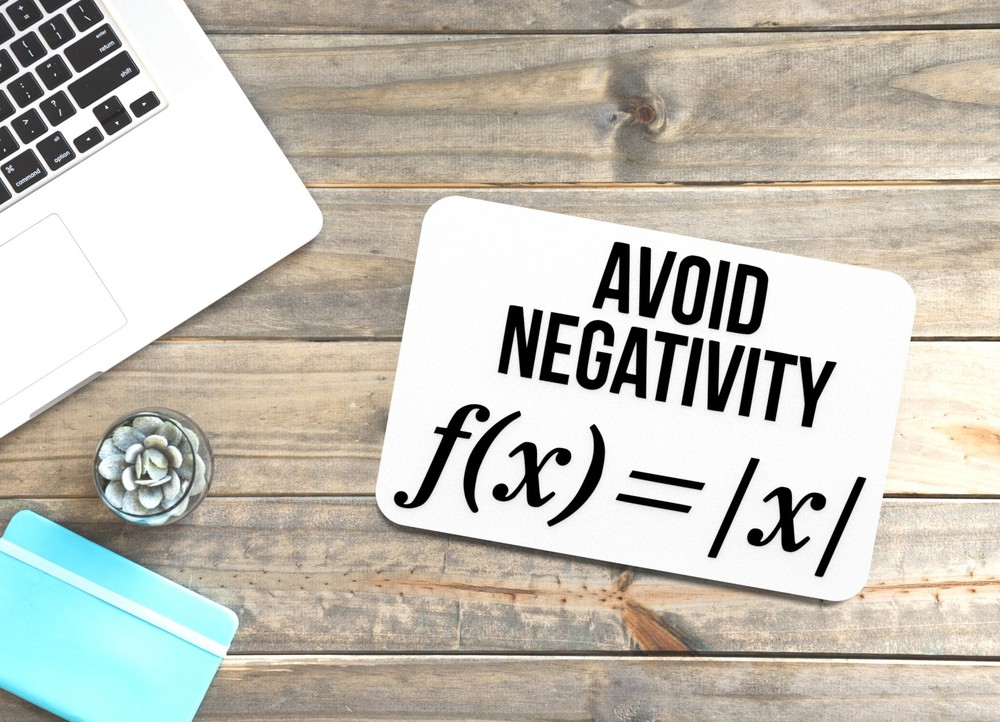 Avoid Negativity | Funny sign For Home or Office