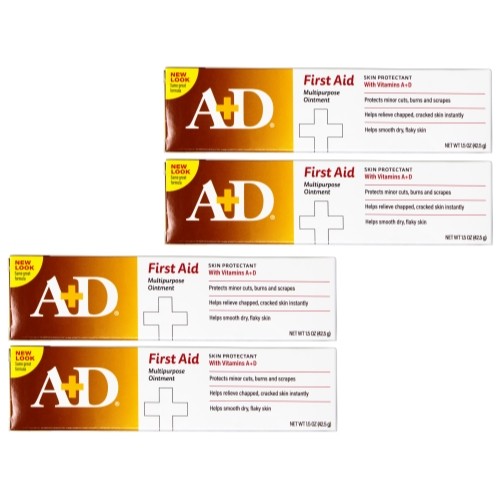 4 Pack of A+D First Aid Ointment 1.5oz
