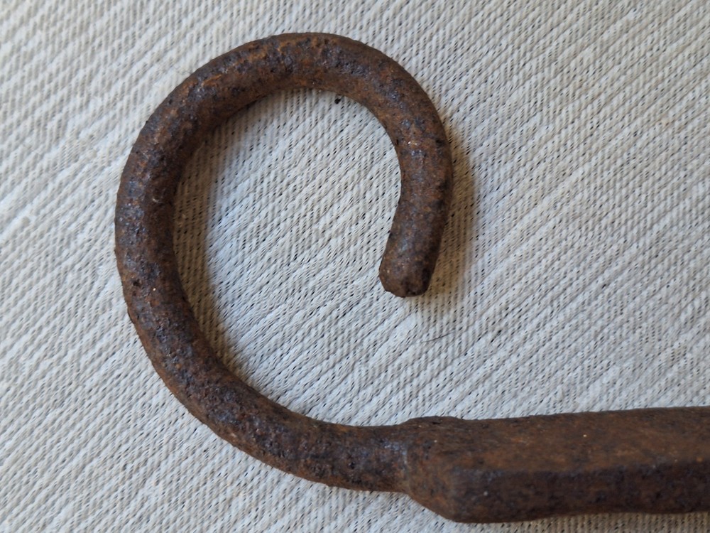 Antique Forged Wall Mounted Hook 14"
