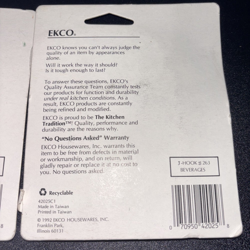 Ekco Cork Puller 42005 Essential Kitchen Tool Wine Bottle Opener Gadget Barware