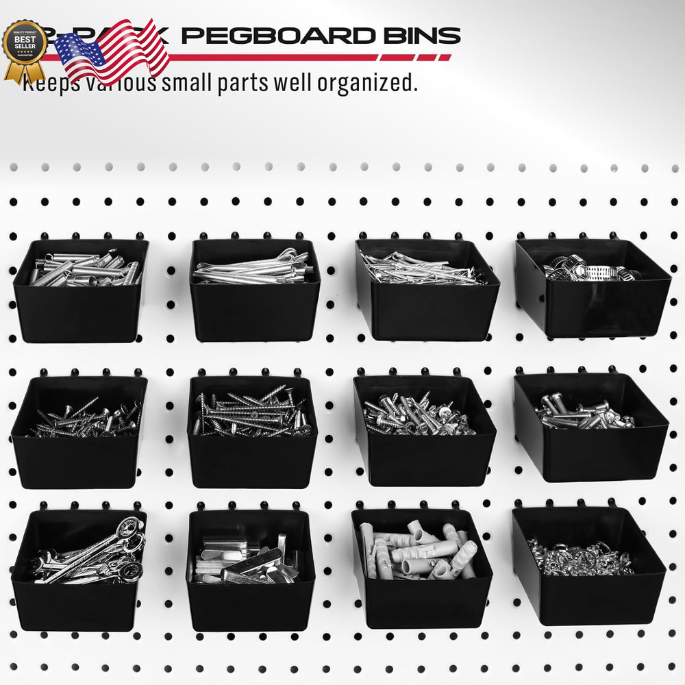 300-Piece Pegboard Hook Set, Pegboard Organizer Accessories for Hanging Durable