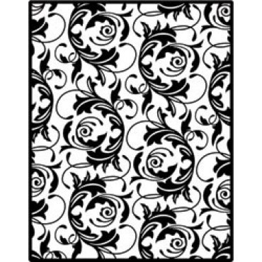 Spellbinders Impressabilities FLOURISH Emboss Deboss Stencil 12-1009