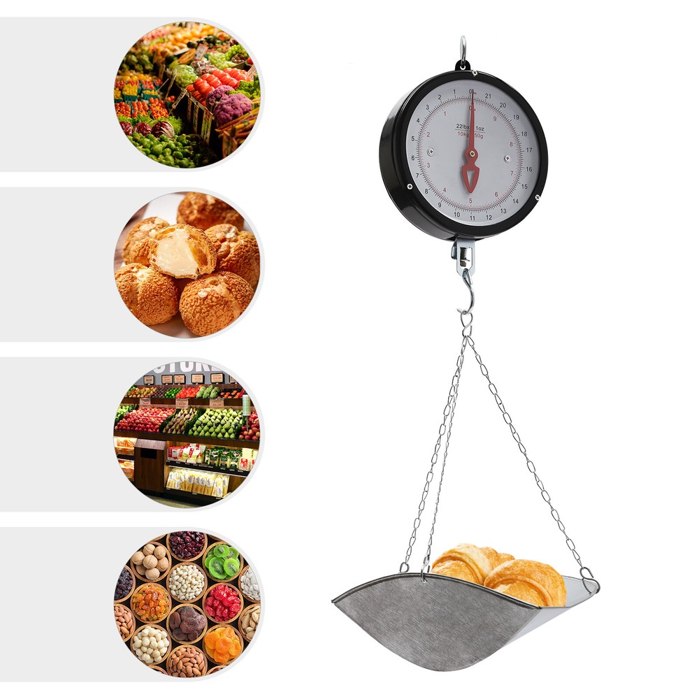 Hanging Scale Double-sided Dial Hanging Scale Circular Supermarkets for deli