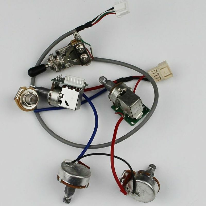 1 Set Epiphone Guitar Wiring Harness 2V2T PULL/PUSH POT Switch For SG LP Dot OEM